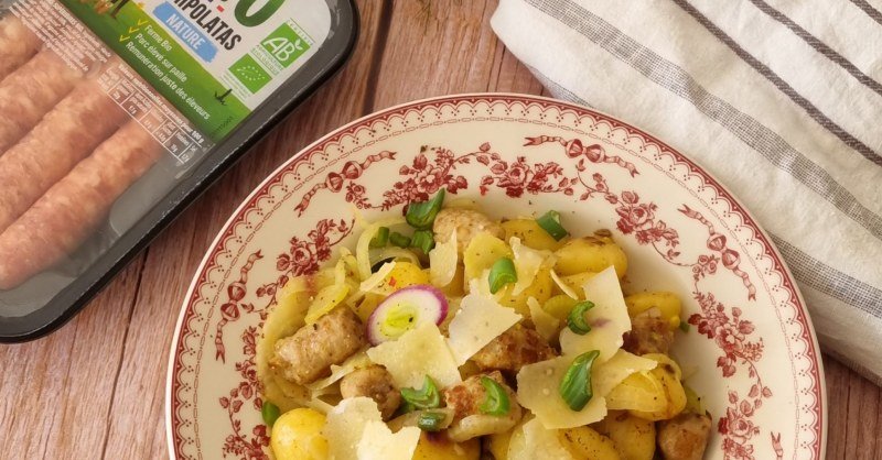 gnocchis aux chipolatas bio et au fenouil