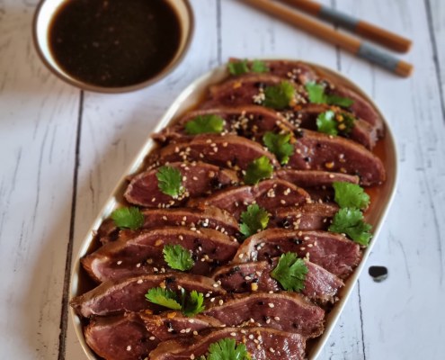 Tataki de magret de canard