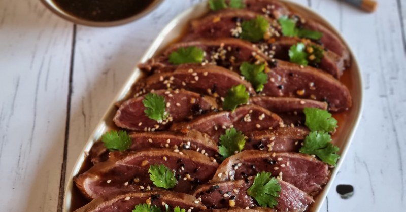 Tataki de magret de canard