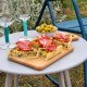 Tarte aux courgettes et à la coppa