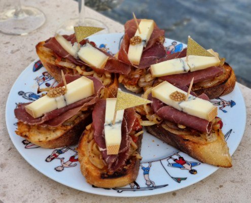 Pinxos au Morbier