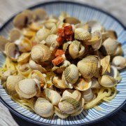 Coques au chorizo et Linguines