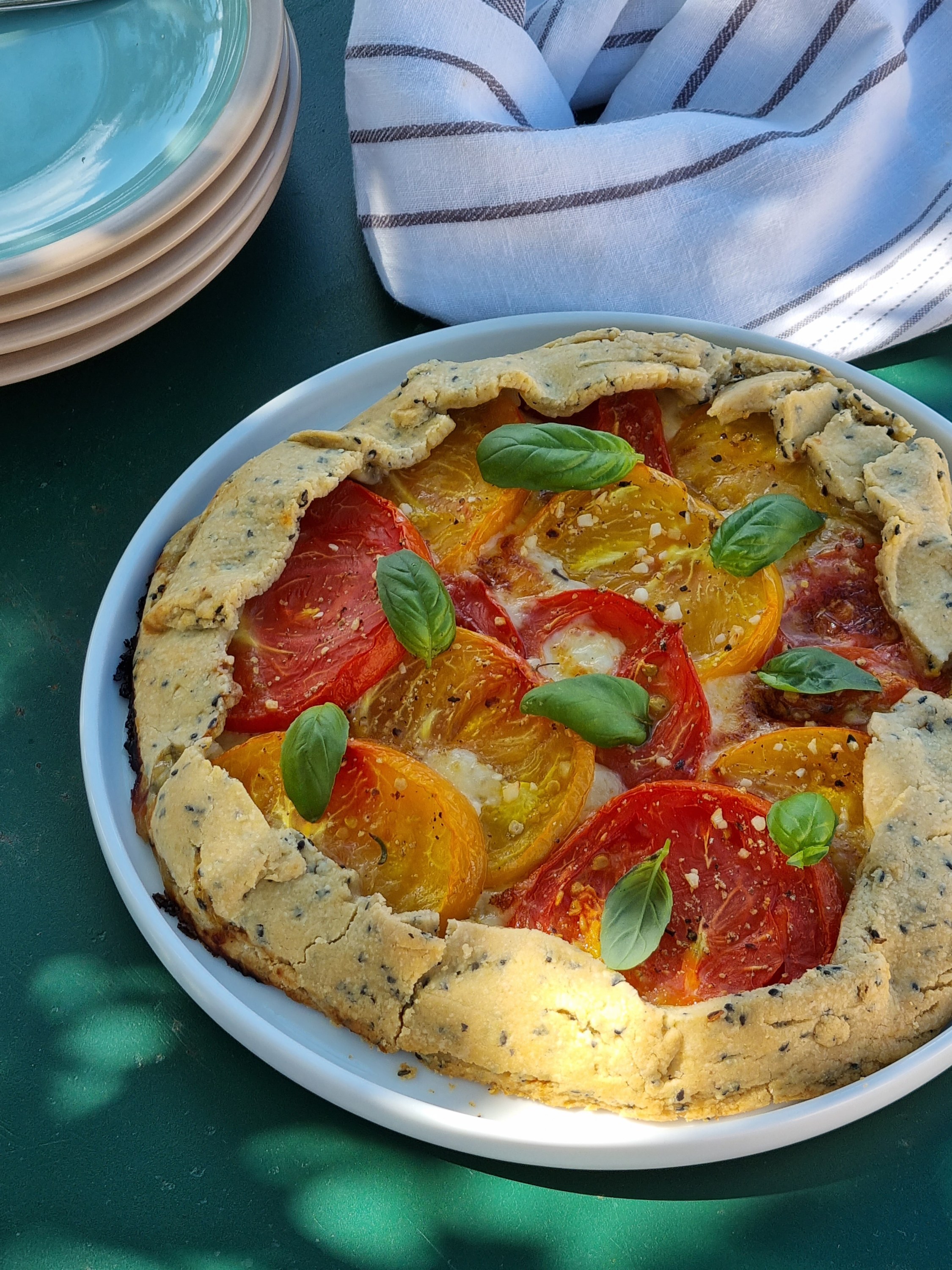 Tarte rustique tomates fromage de brebis