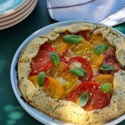 Tarte rustique tomates fromage de brebis