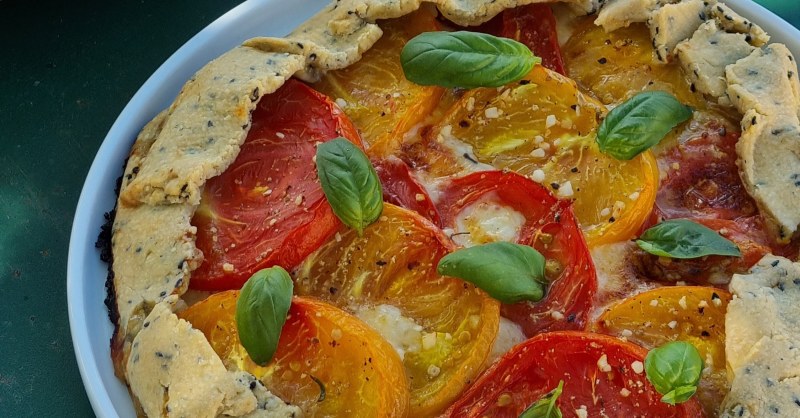 Tarte rustique tomates fromage de brebis