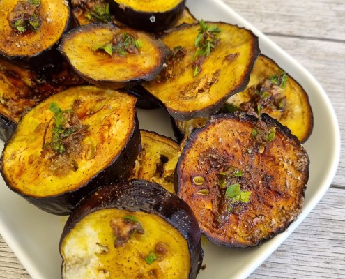 Aubergines rôties, aux anchois et à l'Origan de Ottolenghi