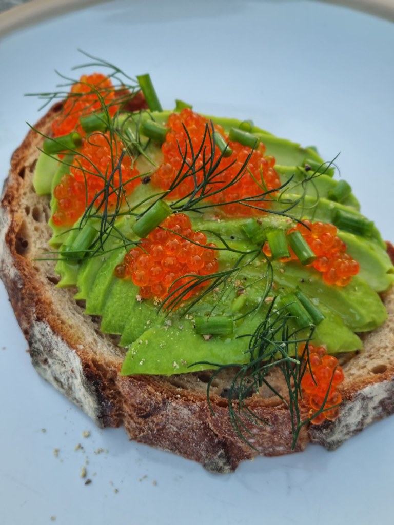 tartines à l'avocat