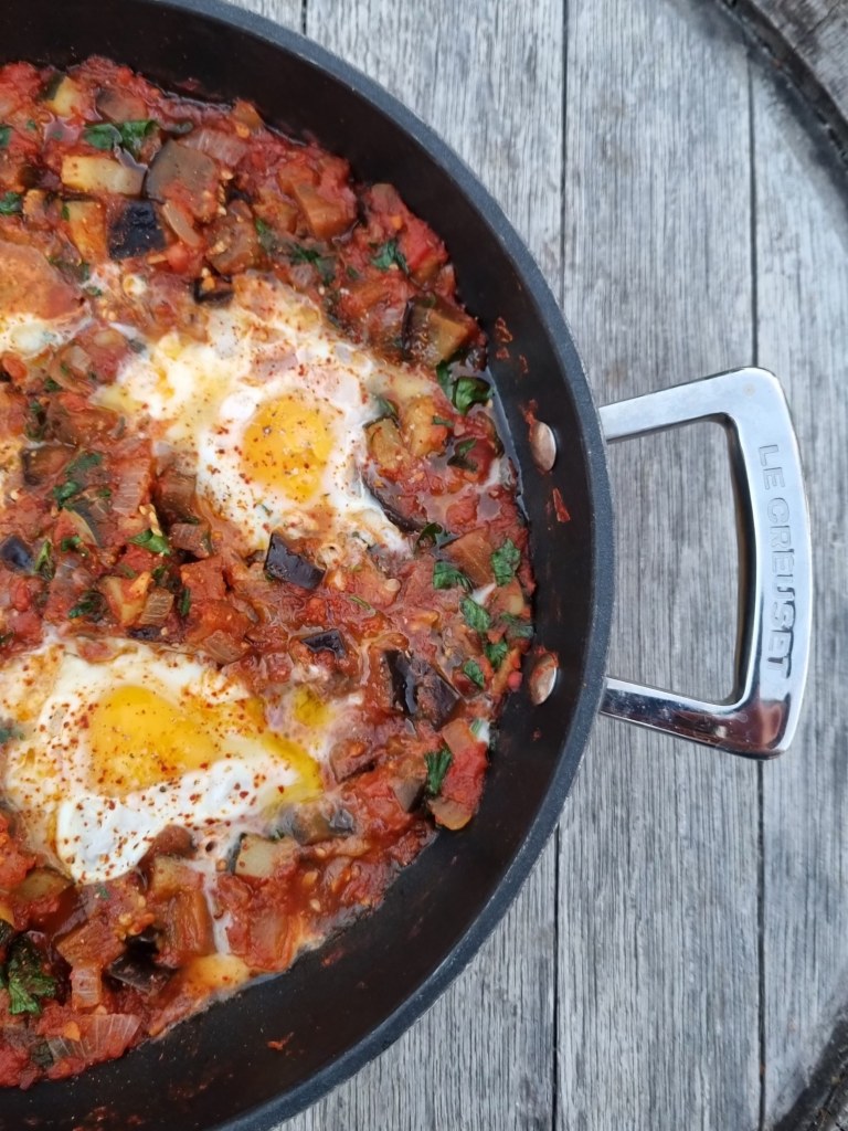 Ma recette des oeufs au plat avec des légumes