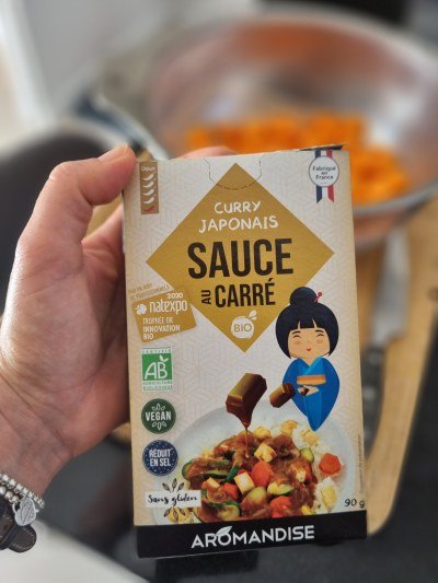 Carrés de sauce curry Japonais