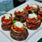 Duo d'aubergines aux tomates