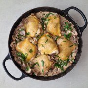 Cocotte poulet aux champignons