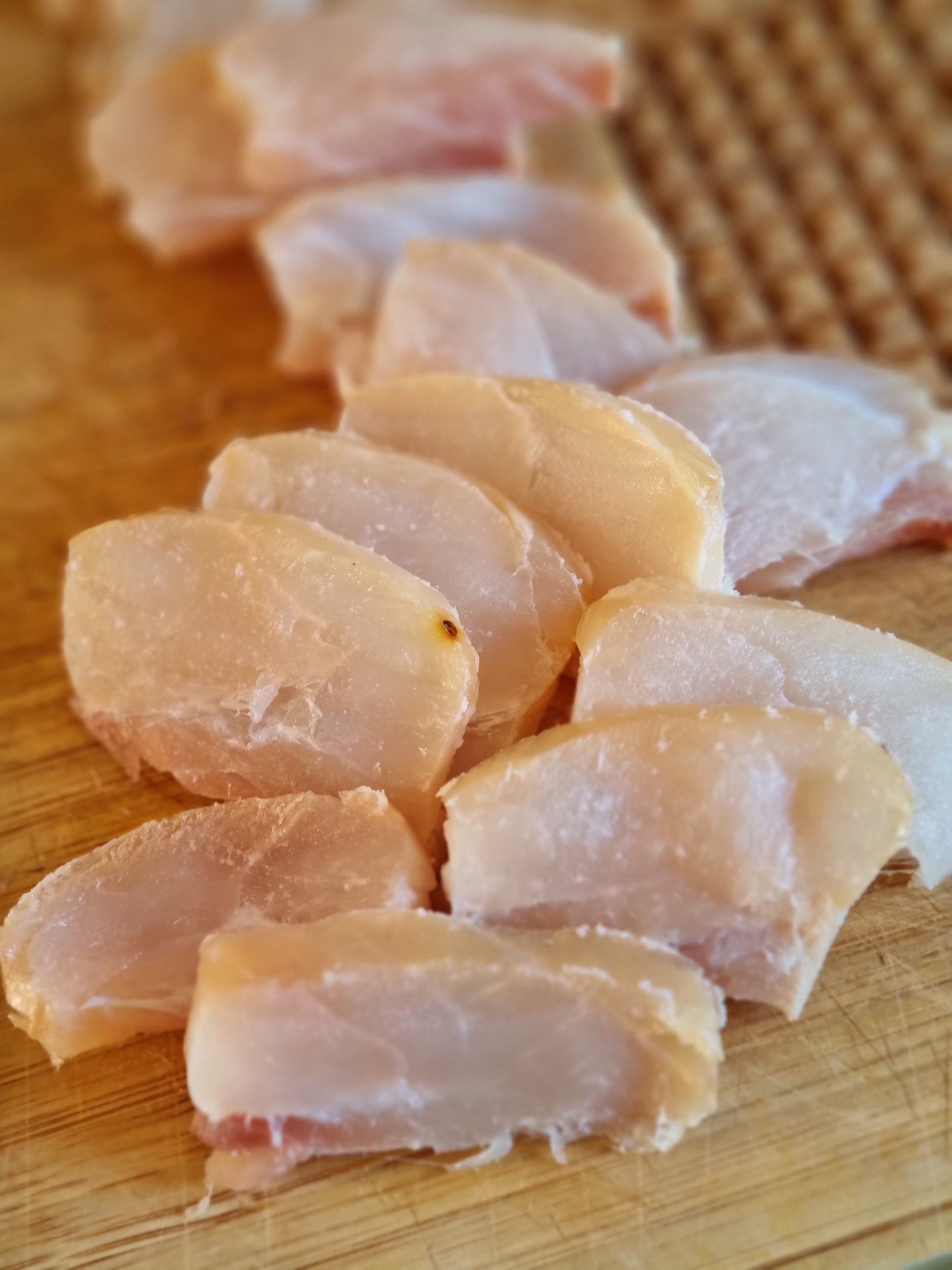 carpaccio de poisson fumé