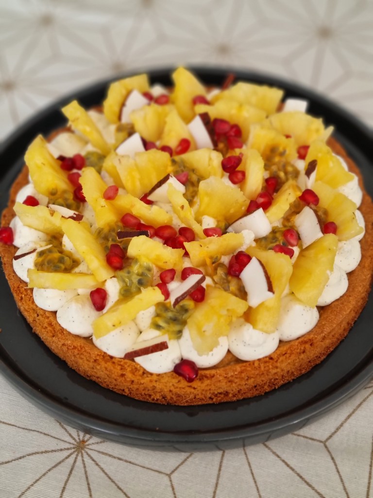 Tarte aux fruits exotiques