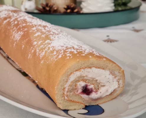 Bûche de Noël Vanille Et Marrons