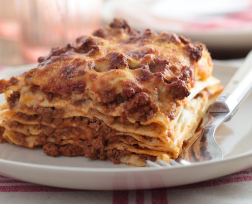 Lasagnes à la bolognaise aux cèpes