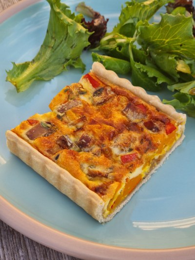 Recette de la tarte au Potimarron et maquereau fumé 