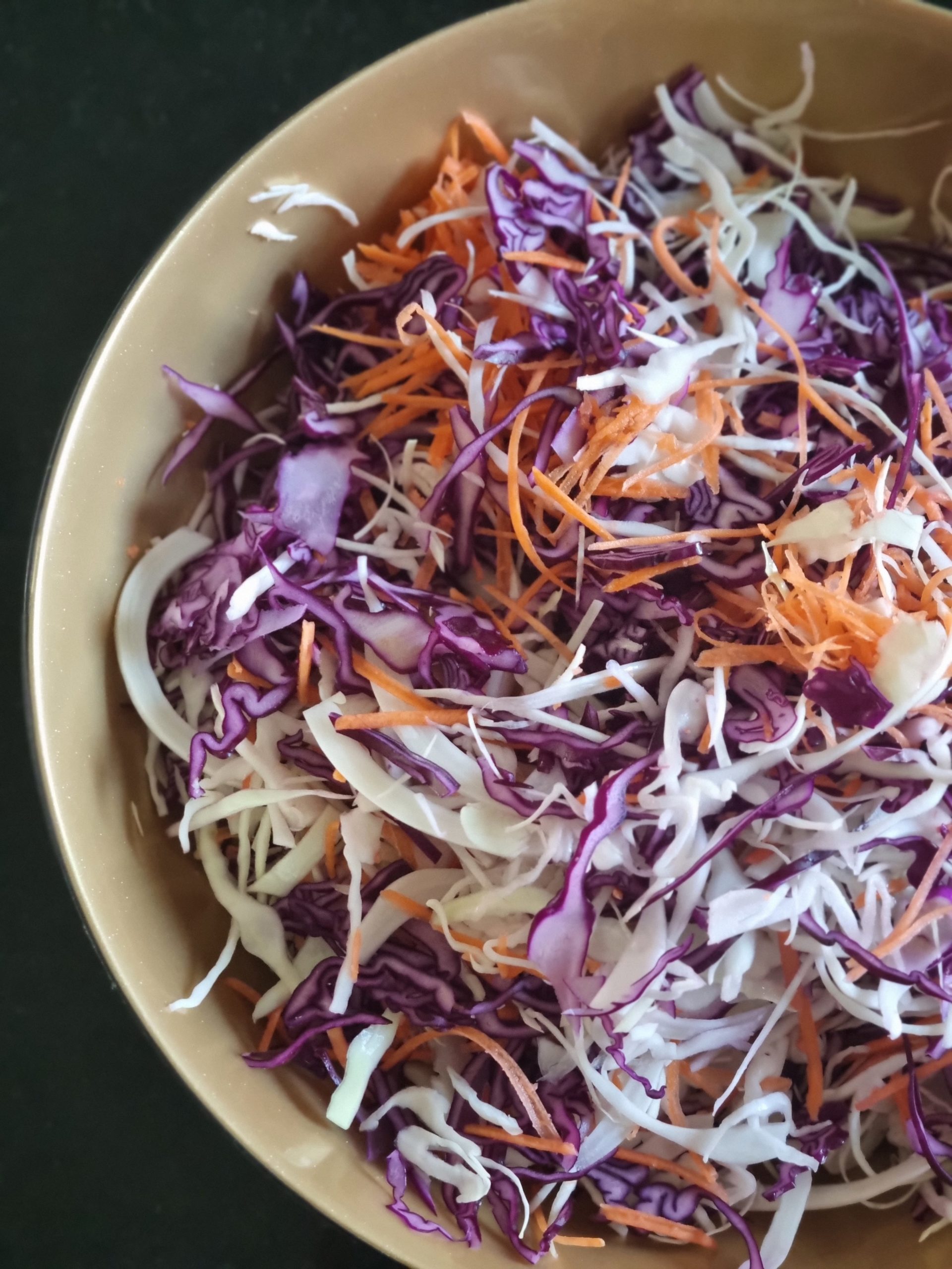 La salade de chou et carottes, Coleslaw comme aux USA