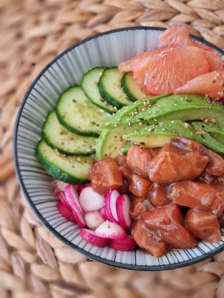 Mon Poke Bowl fait maison au saumon