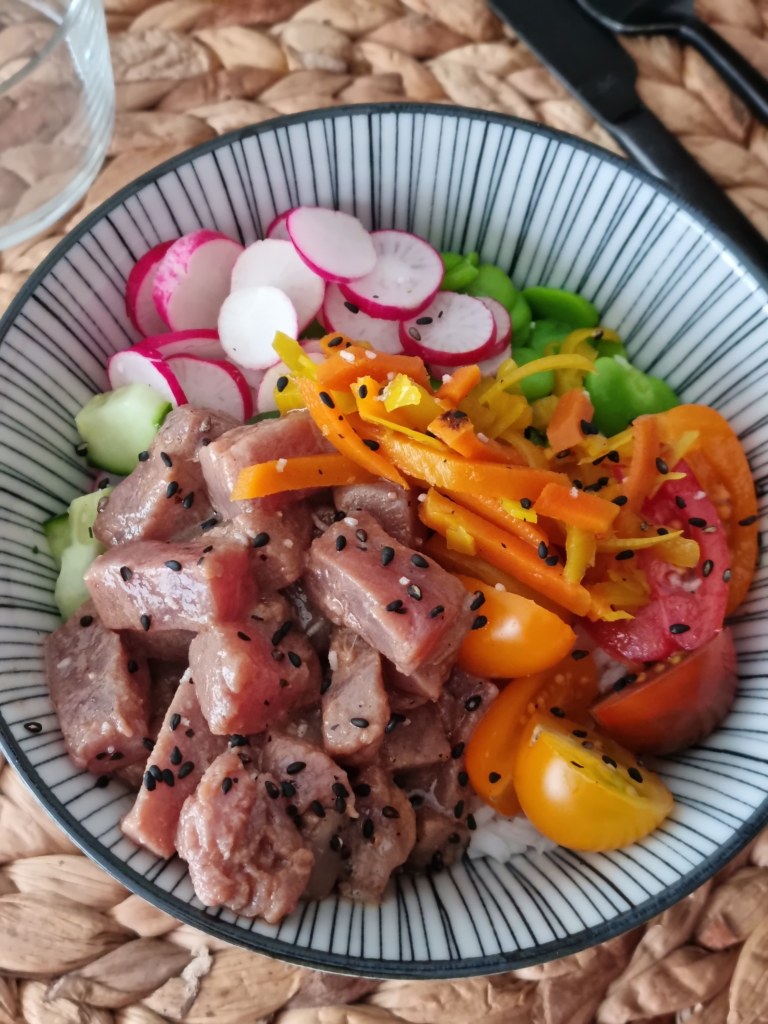 Mon Poke-Bowl, retour de week-end de l'Ile de Ré