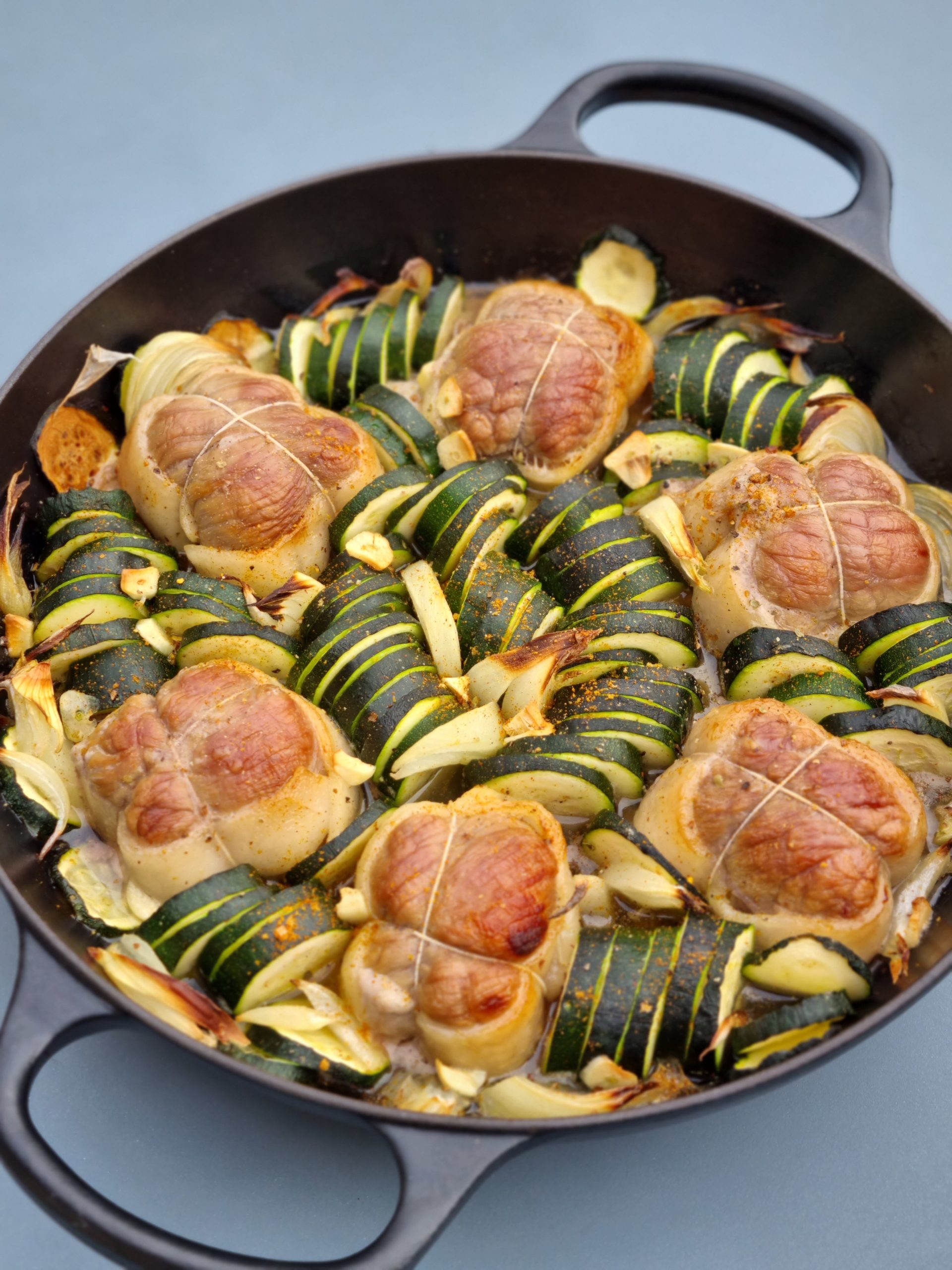 Recette de paupiettes de veau au four aux courgettes