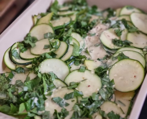 Gratin de courgettes au Parmesan