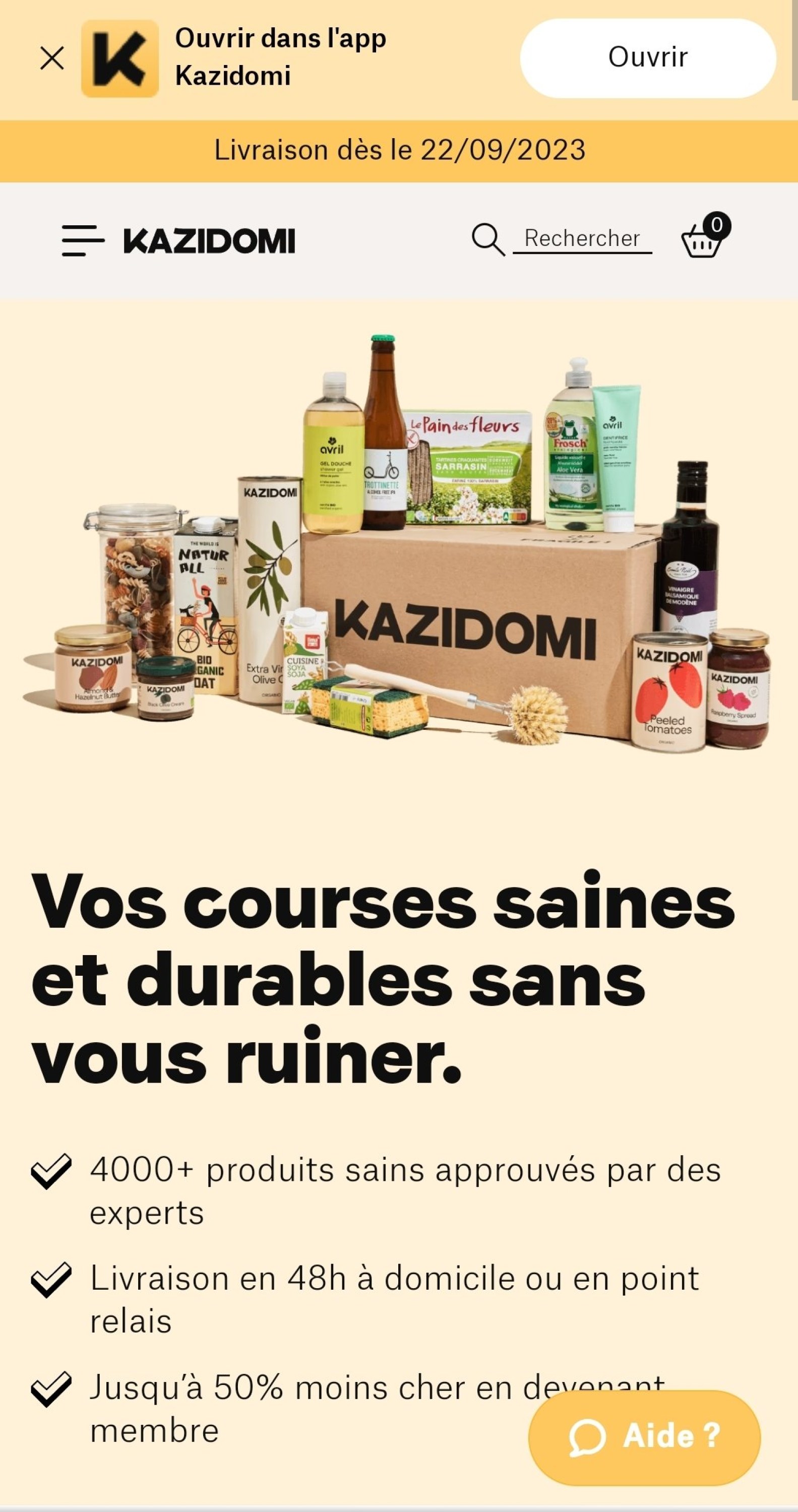 Kazidomi, comment acheter moins cher ses produits bio "