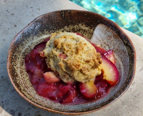 Ma recette du Cobbler aux pêches et prunes