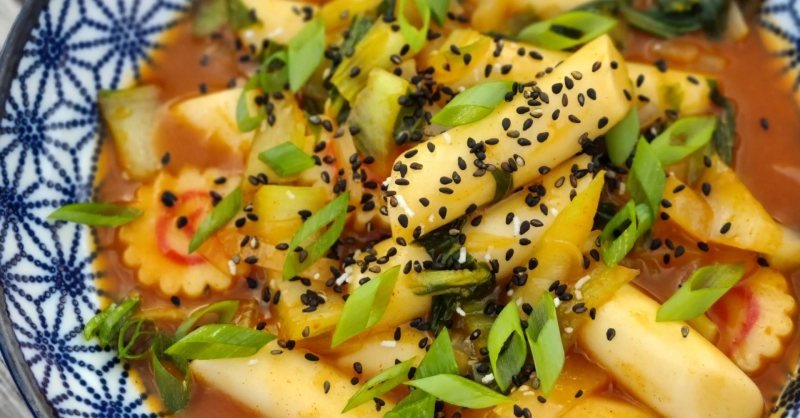 Recette Coréenne Tteokbokki en sauce