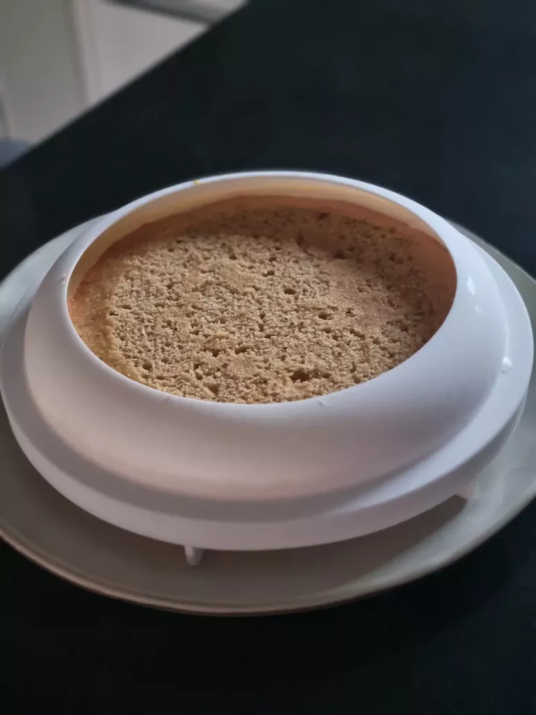 Montage entremet à l'envers