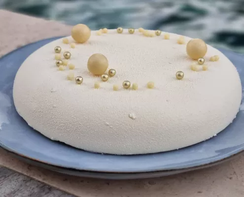 mon entremet gourmand à la mangue et à la vanille