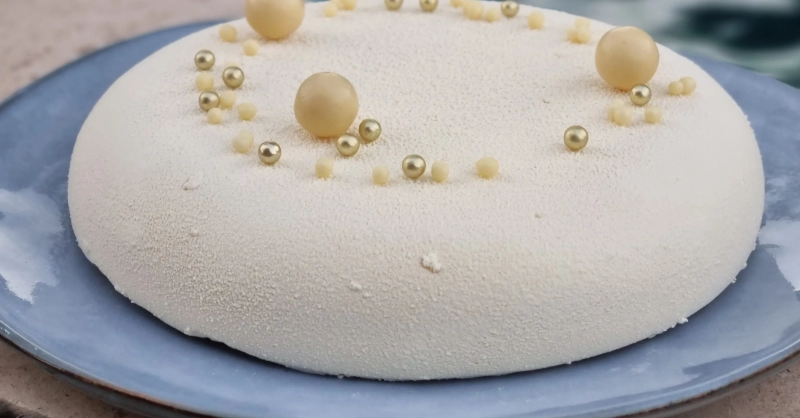 mon entremet gourmand à la mangue et à la vanille