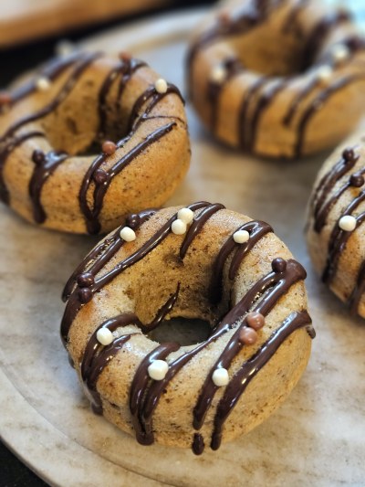 donuts au four au praliné et aux noisettes