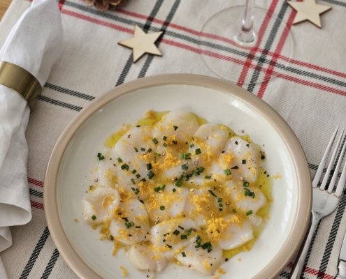 Carpaccio de Saint Jacques à la Poutargue