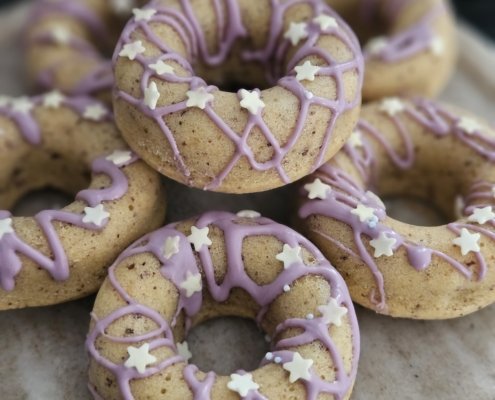 Donuts au four amandes citron pour mardi gras