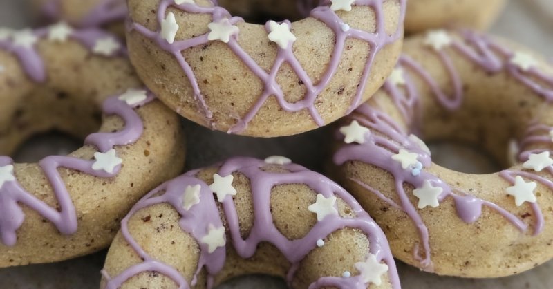 Donuts au four amandes citron pour mardi gras