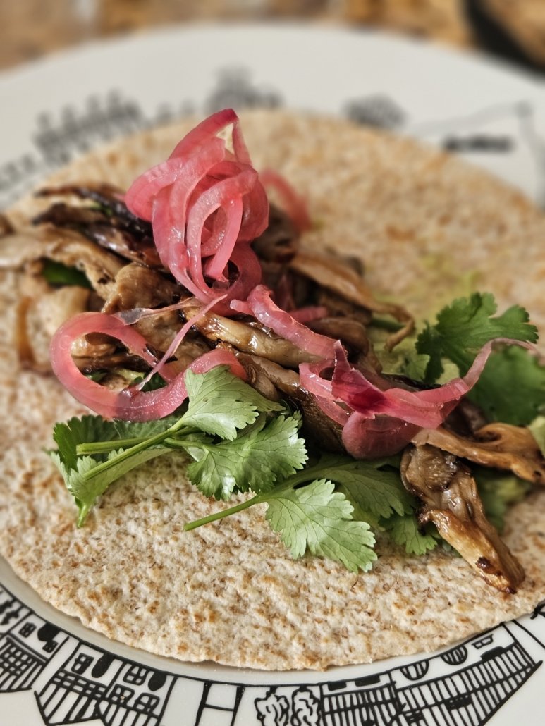 Tacos aux Pleurotes, une recette végétarienne de Ottolenghi | Audrey Cuisine