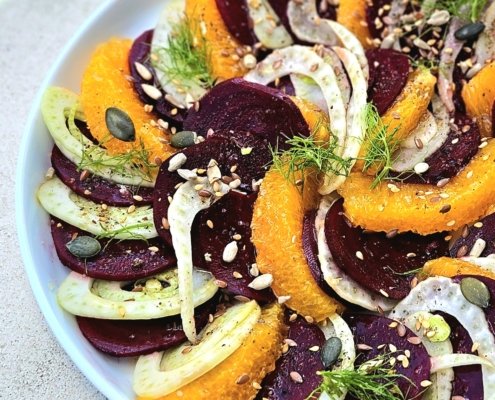 Salade de betterave, orange & fenouil