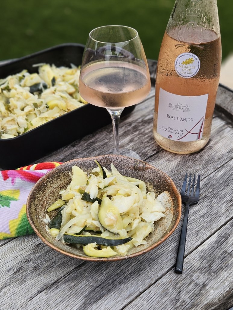 Morue aux pommes de terres, courgettes et citron