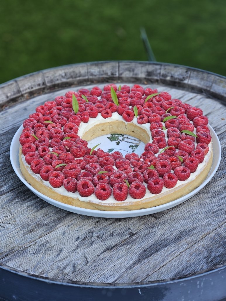 Recette de la tarte aux framboises de Cyril Lignac