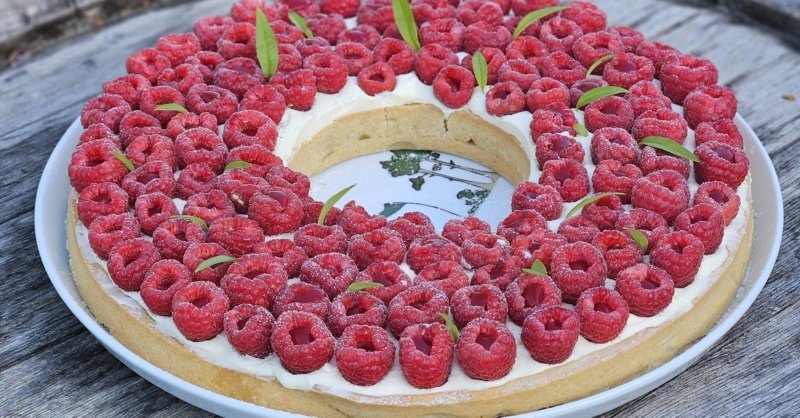 Recette de la tarte aux framboises de Cyril Lignac